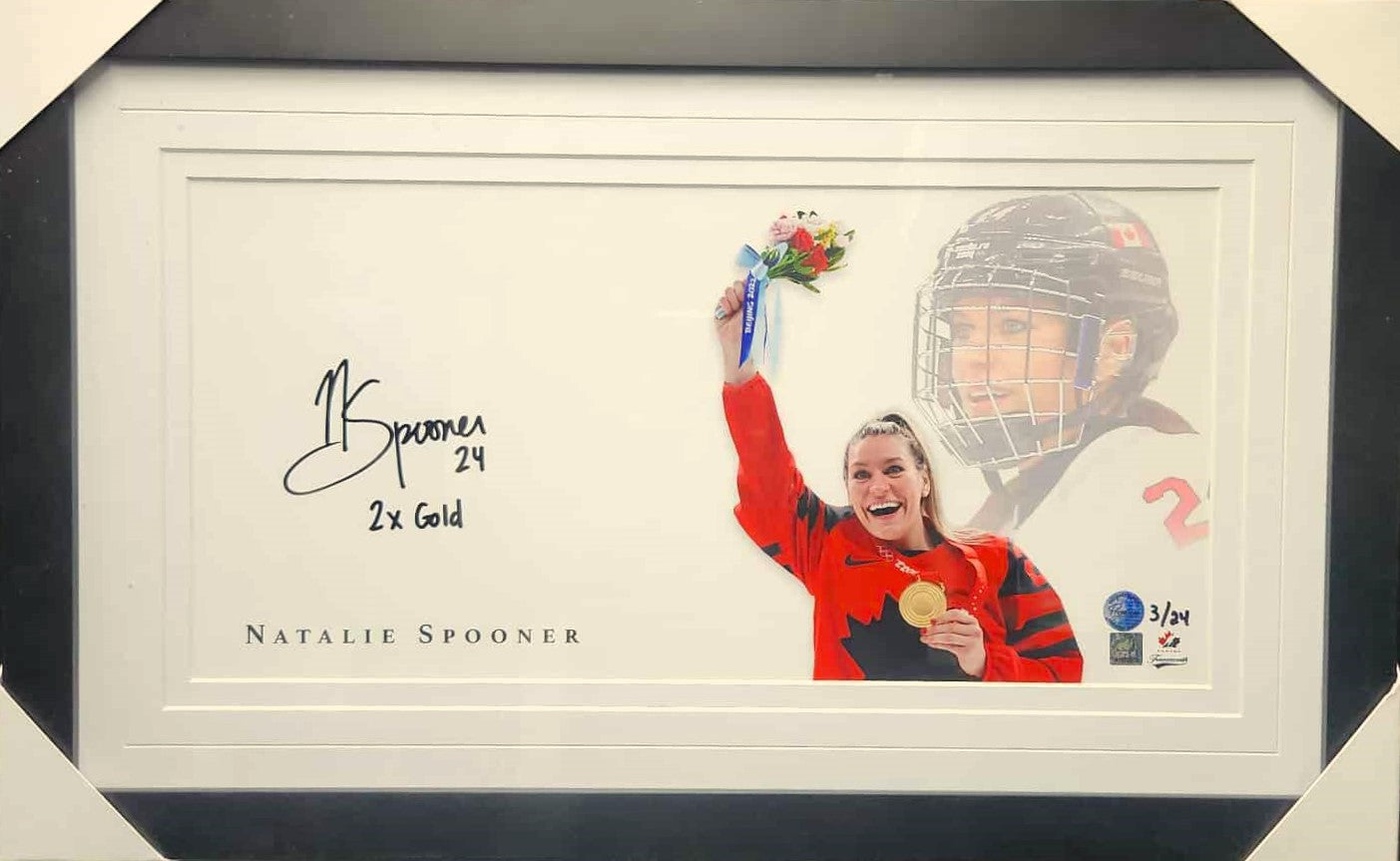 Natalie Spooner Special Edition Signed & Framed Print - Team Canada