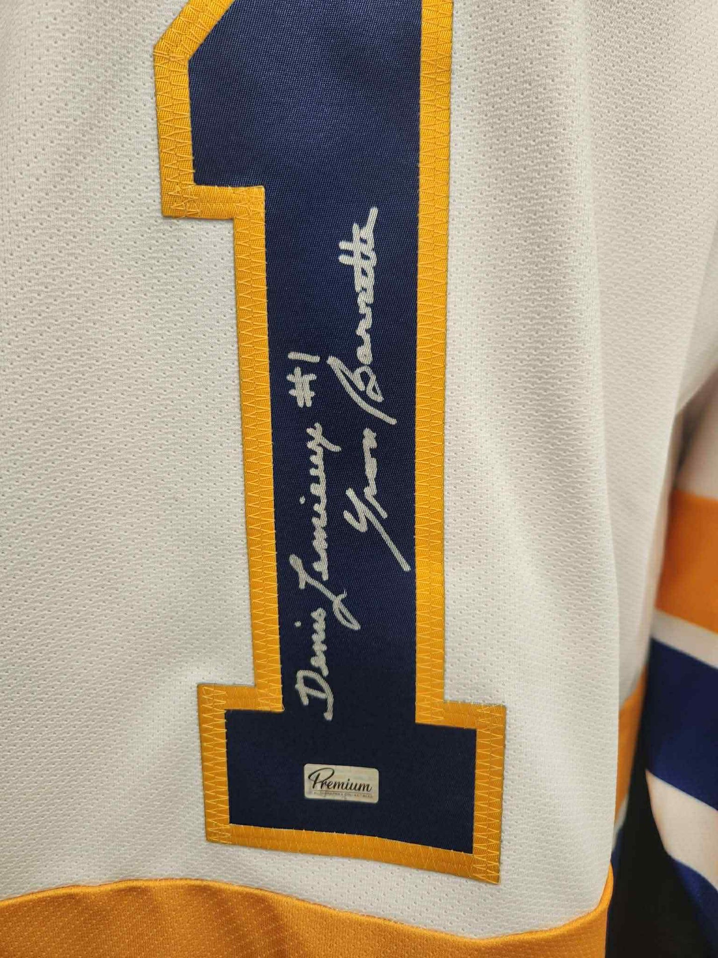 Denis Lemieux Charlestown Chiefs Signed Jersey (White)