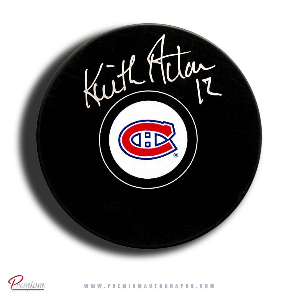 Keith Acton Montreal Canadiens Autographed Puck