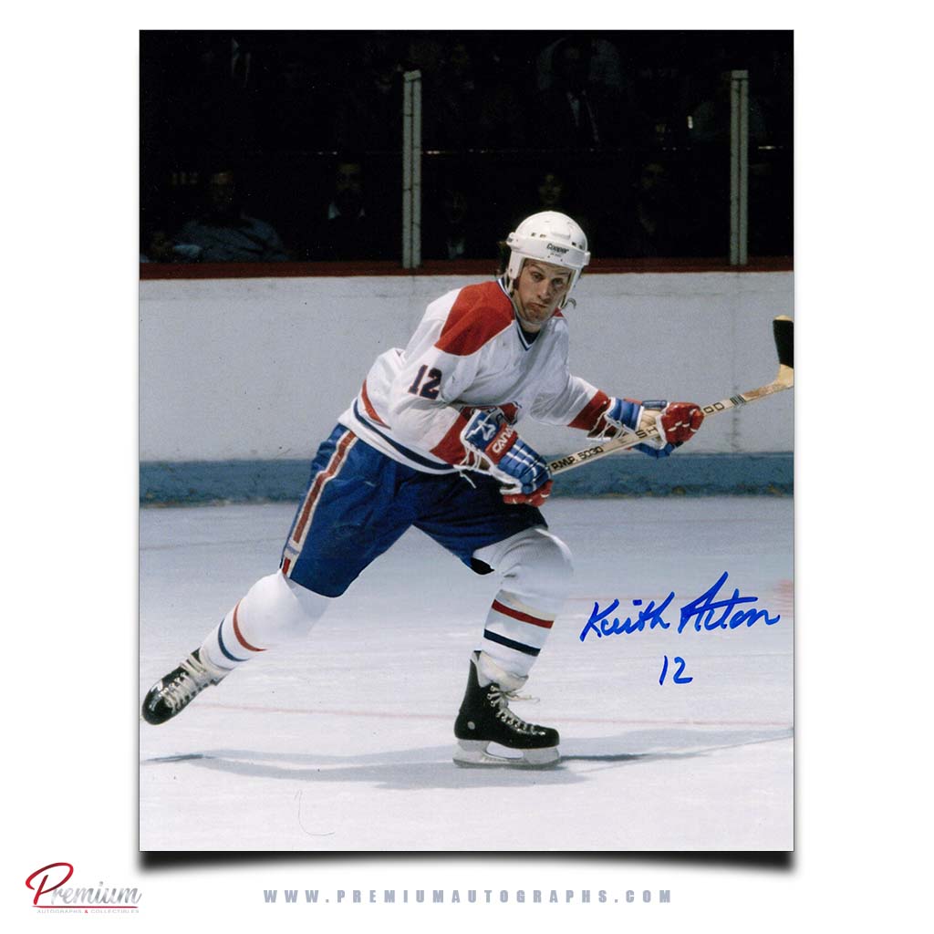 Keith Acton Montreal Canadiens Autographed 8x10 Photograph Skating