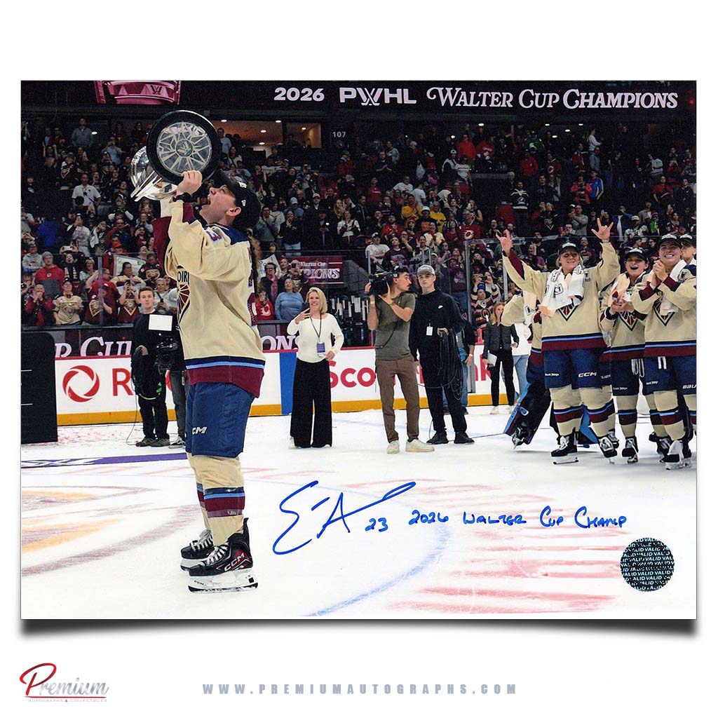 Erin Ambrose Montreal Victoire PWHL Autographed 8x10 Photograph w/ 2026 Walter Cup Champion Inscription