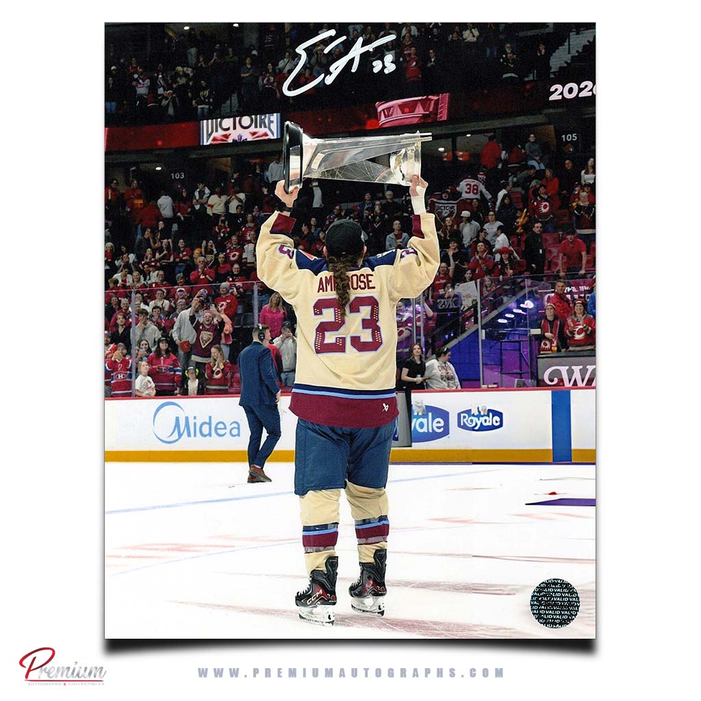 Erin Ambrose Montreal Victoire PWHL Autographed 8x10 Photograph Walter Cup Celebration