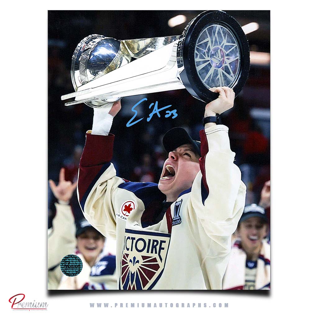 Erin Ambrose Montreal Victoire PWHL Autographed 8x10 Photograph Walter Cup Celebration Close-Up