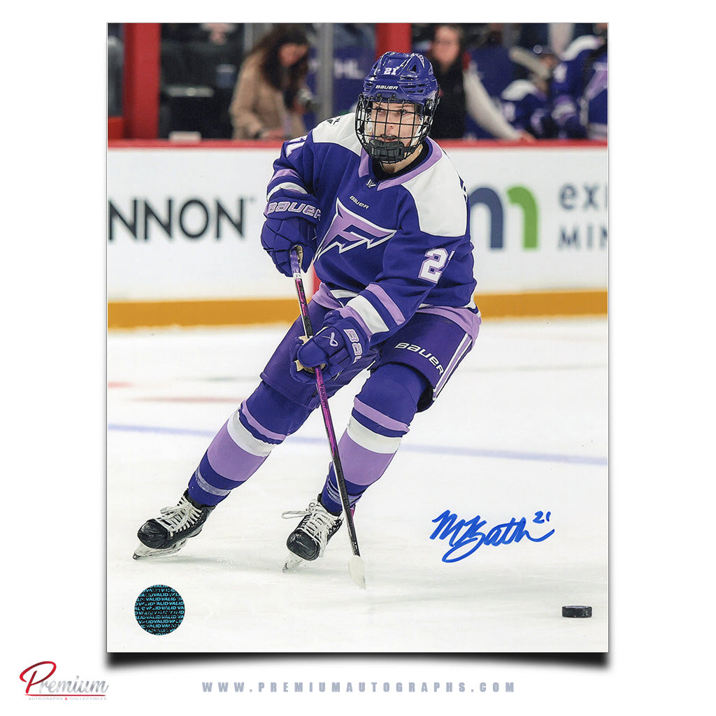Mae Batherson Minnesota Frost Autographed 8x10 Photograph With the Puck