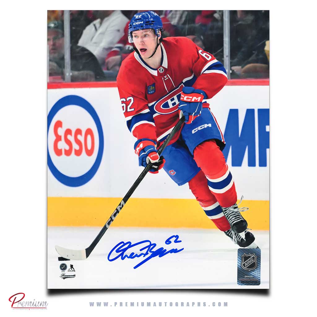 Owen Beck Montreal Canadiens Signed 8x10 Photograph On the Rush