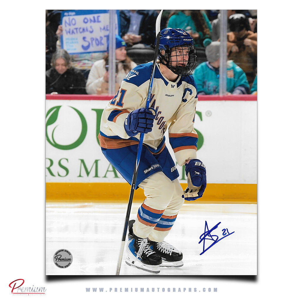 Ashton Bell Vancouver Goldeneyes PWHL Autographed 8x10 Photograph Skating