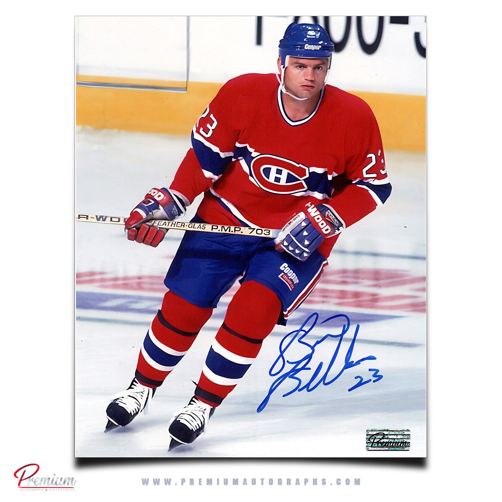 Brian Bellows Montreal Canadiens Autographed 8x10 Photograph Skating