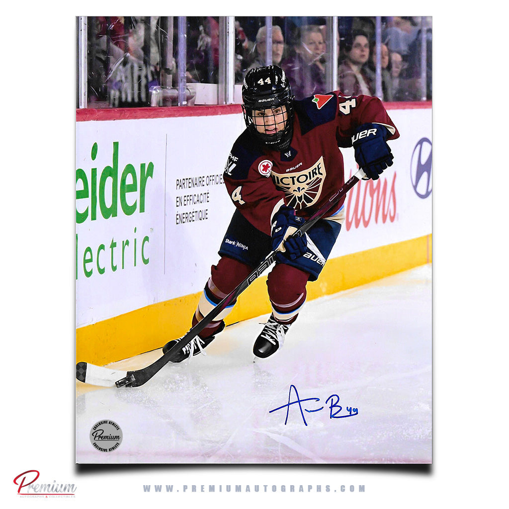 Amanda Boulier Montreal Victoire PWHL Autographed 8x10 Photograph Along the Boards