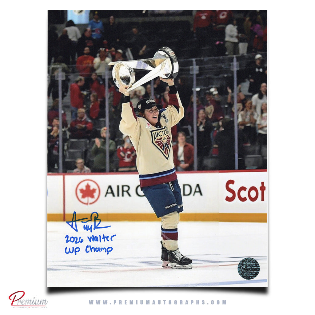 Amanda Boulier Montreal Victoire Autographed 8x10 Photograph 2026 Walter Cup Champs Inscription