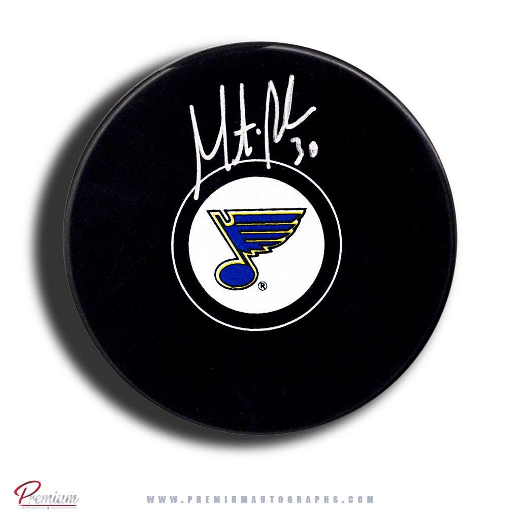 Martin Brodeur St. Louis Blues Autographed Puck