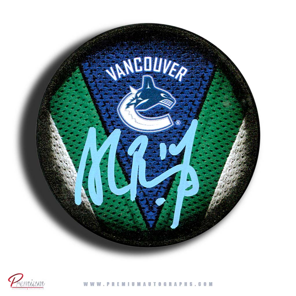 Alex Burrows Vancouver Canucks Autographed Puck