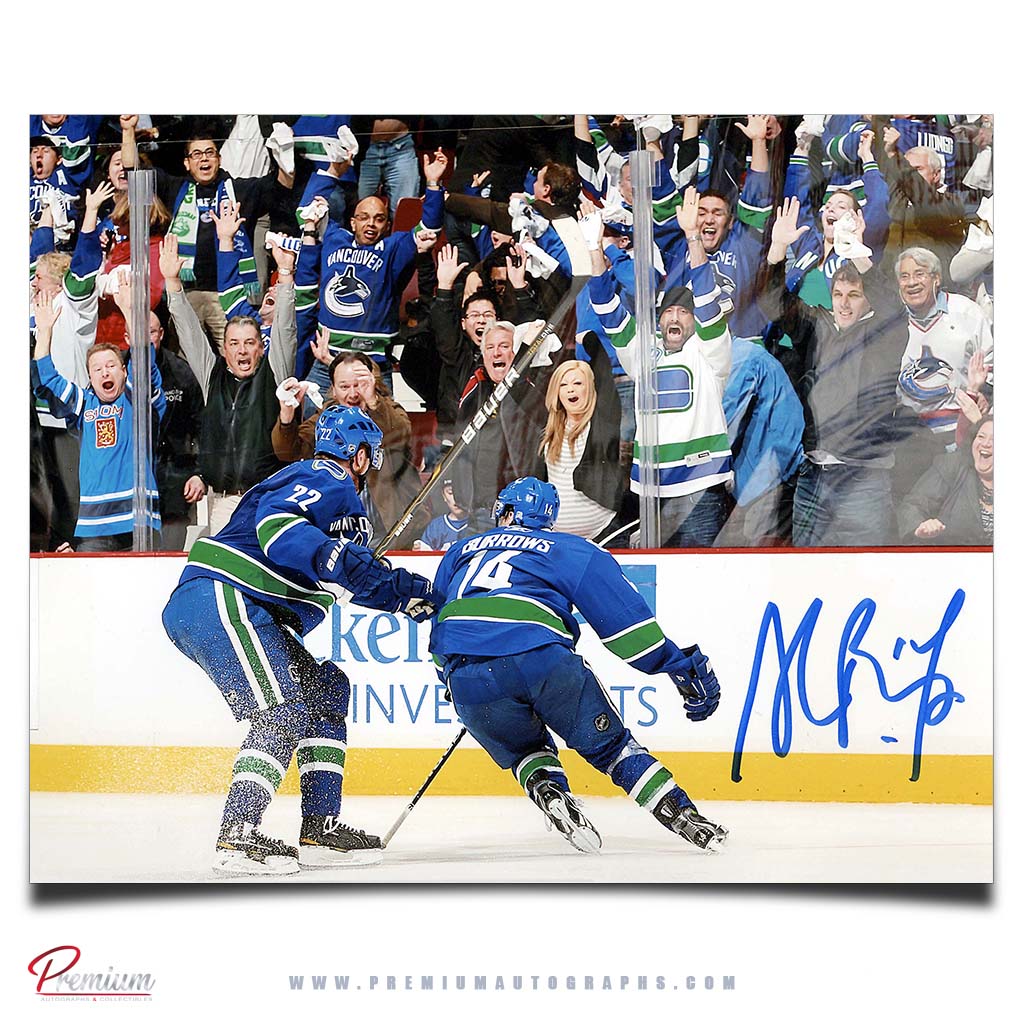 Alex Burrows Vancouver Canucks Autographed 8x10 Photograph Dragon Slayer