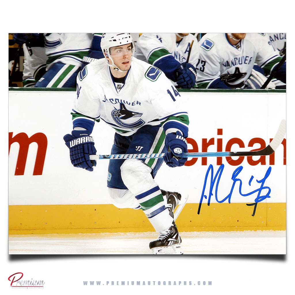 Alex Burrows Vancouver Canucks Autographed 8x10 Photograph On the Attack