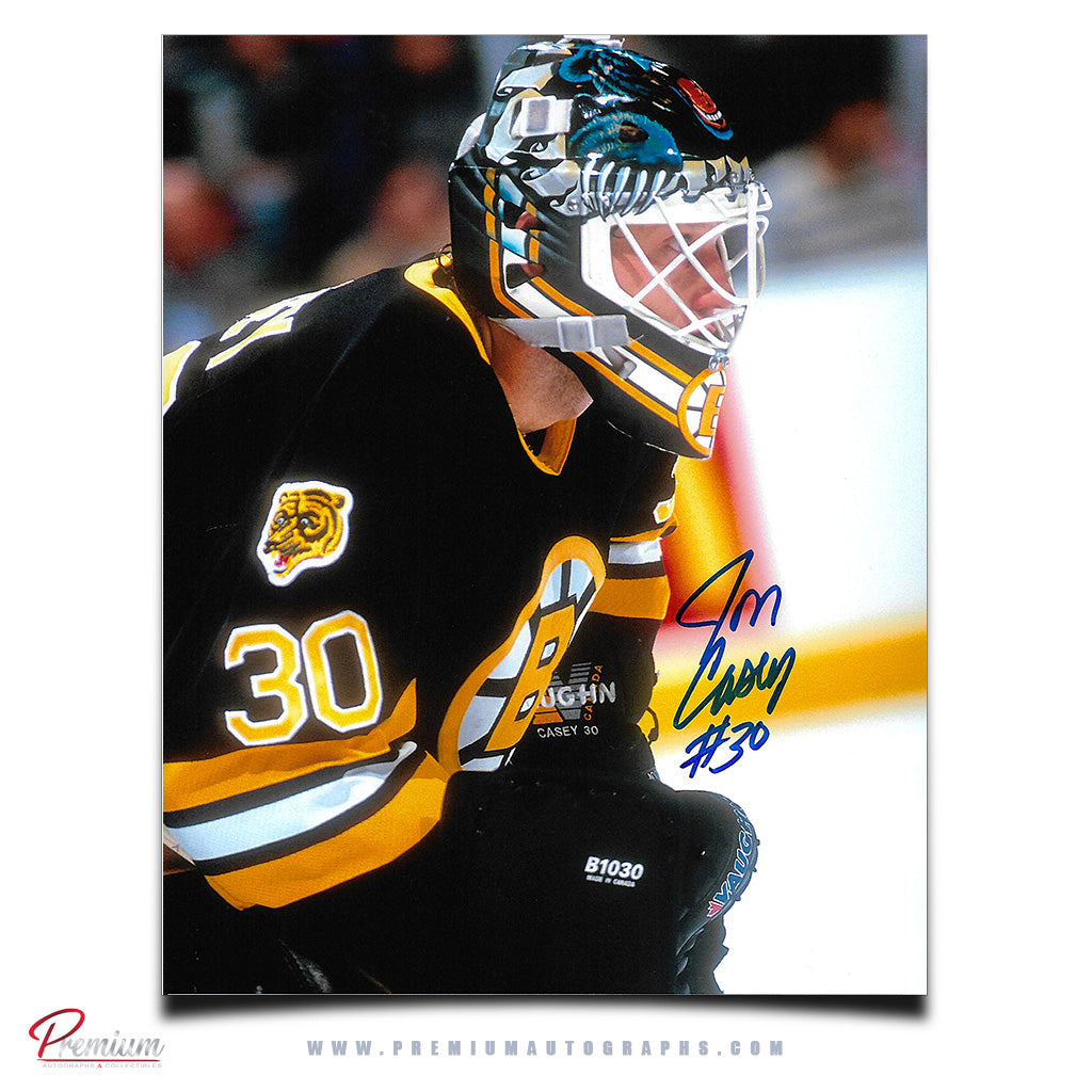 Jon Casey Boston Bruins Autographed 8x10 Photograph Closeup