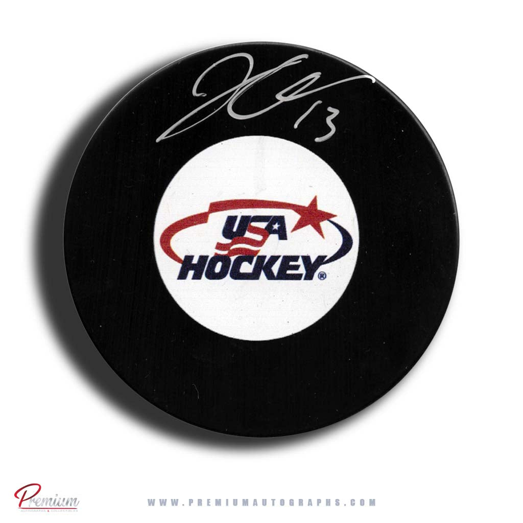 Julie Chu Team USA Autographed Puck