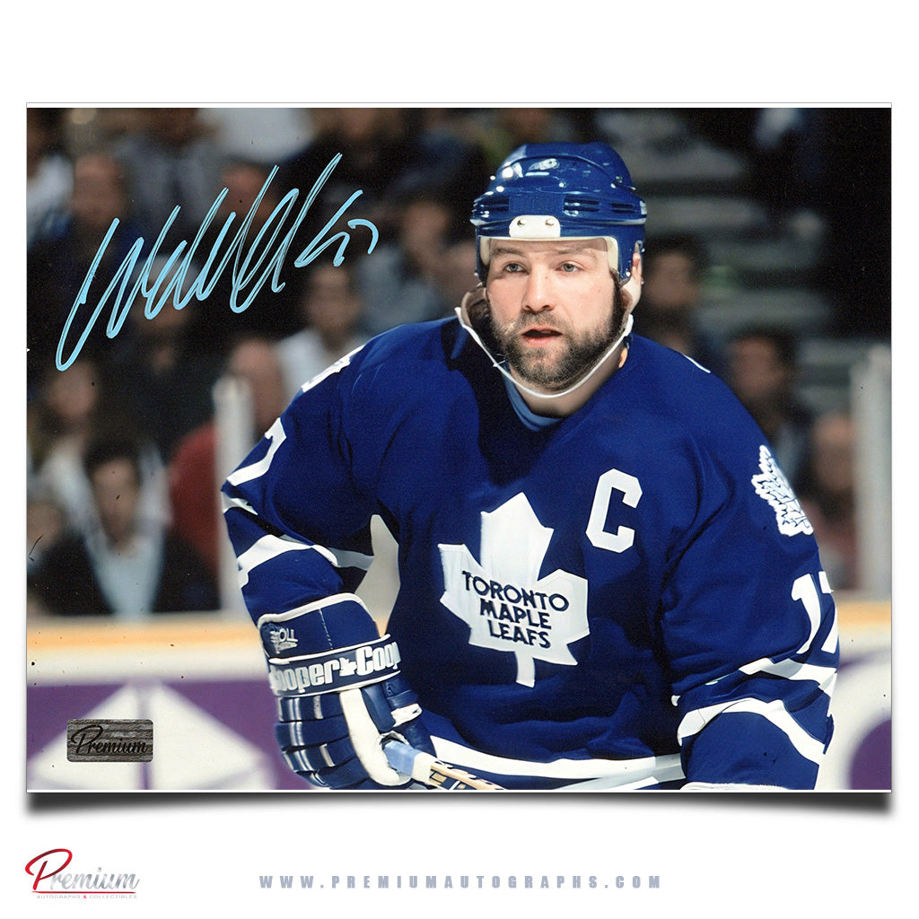 Wendel Clark Toronto Maple Leafs Autographed 8x10 Photograph Close Up