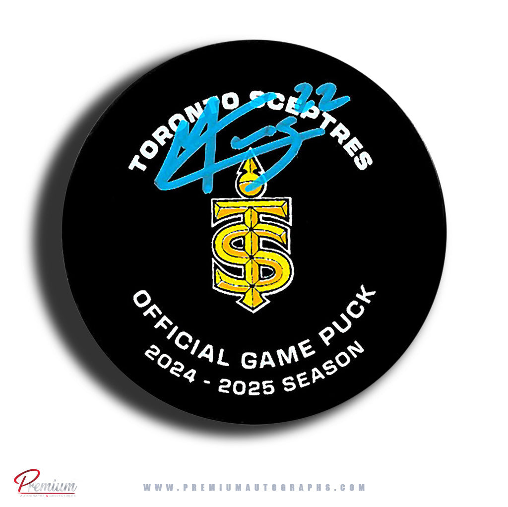 Maggie Connors Toronto Sceptres PWHL Autographed Official Game Puck