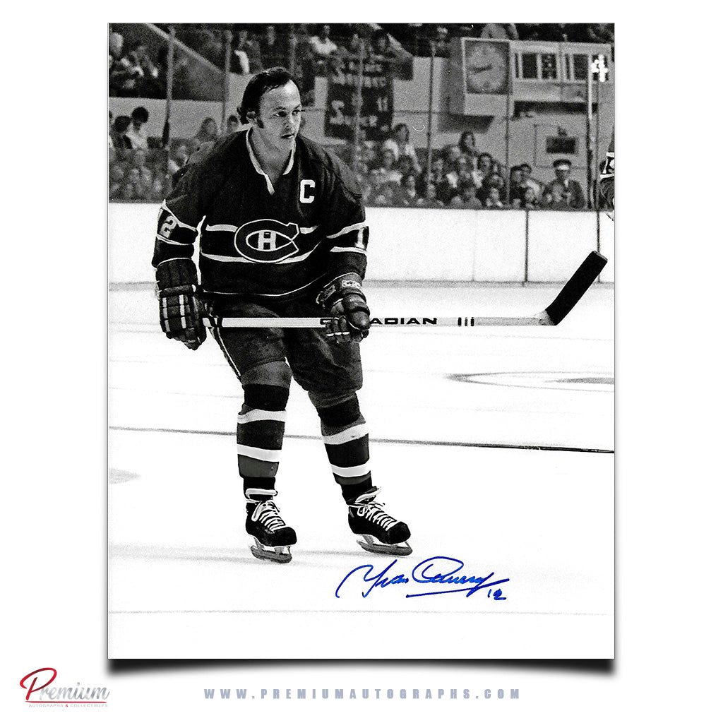 Yvan Cournoyer Montreal Canadiens Autographed 8x10 Photograph play maker