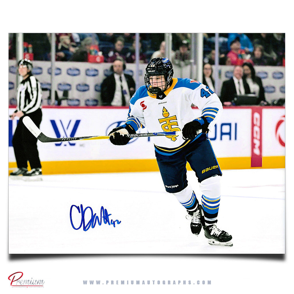 Claire Dalton Toronto Sceptres Autographed 8x10 Photograph on the Attack