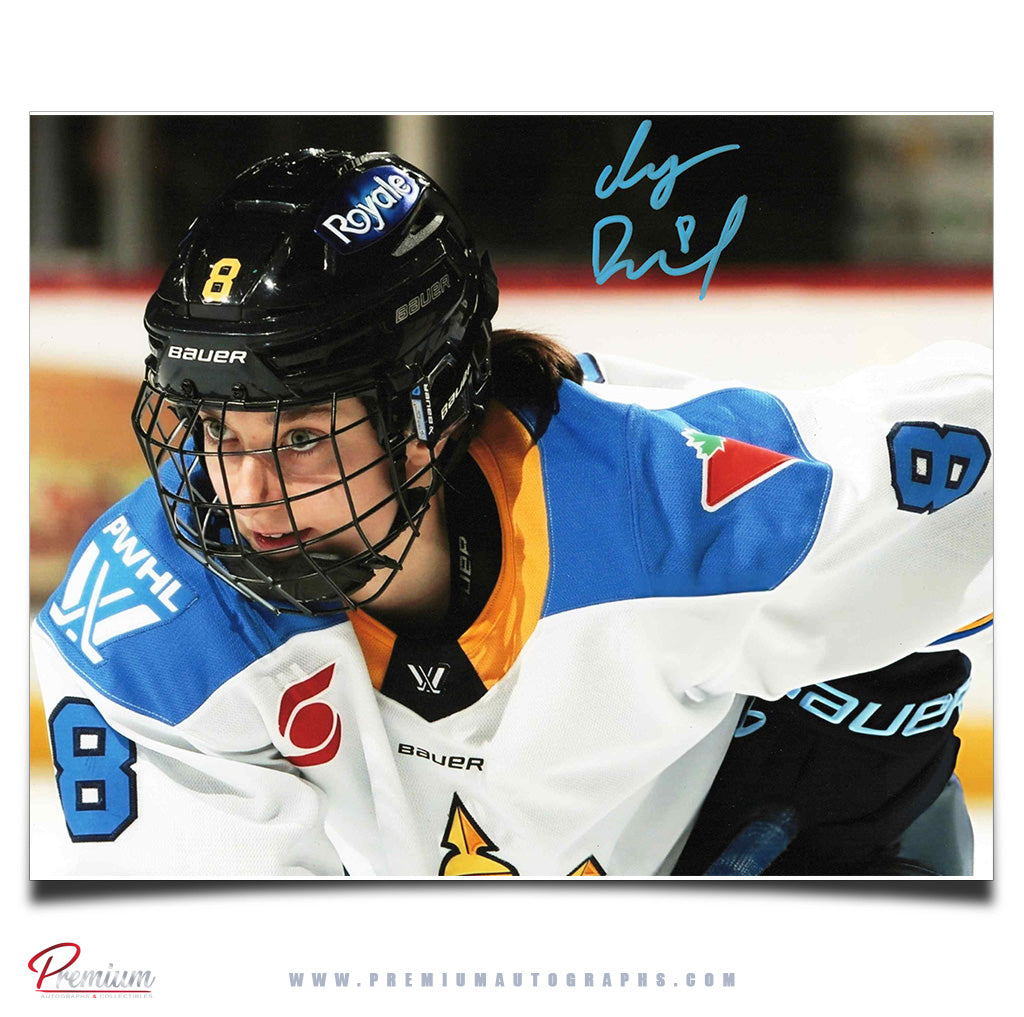Izzy Daniel Toronto Sceptres PWHL Autographed 8x10 Photograph Close up