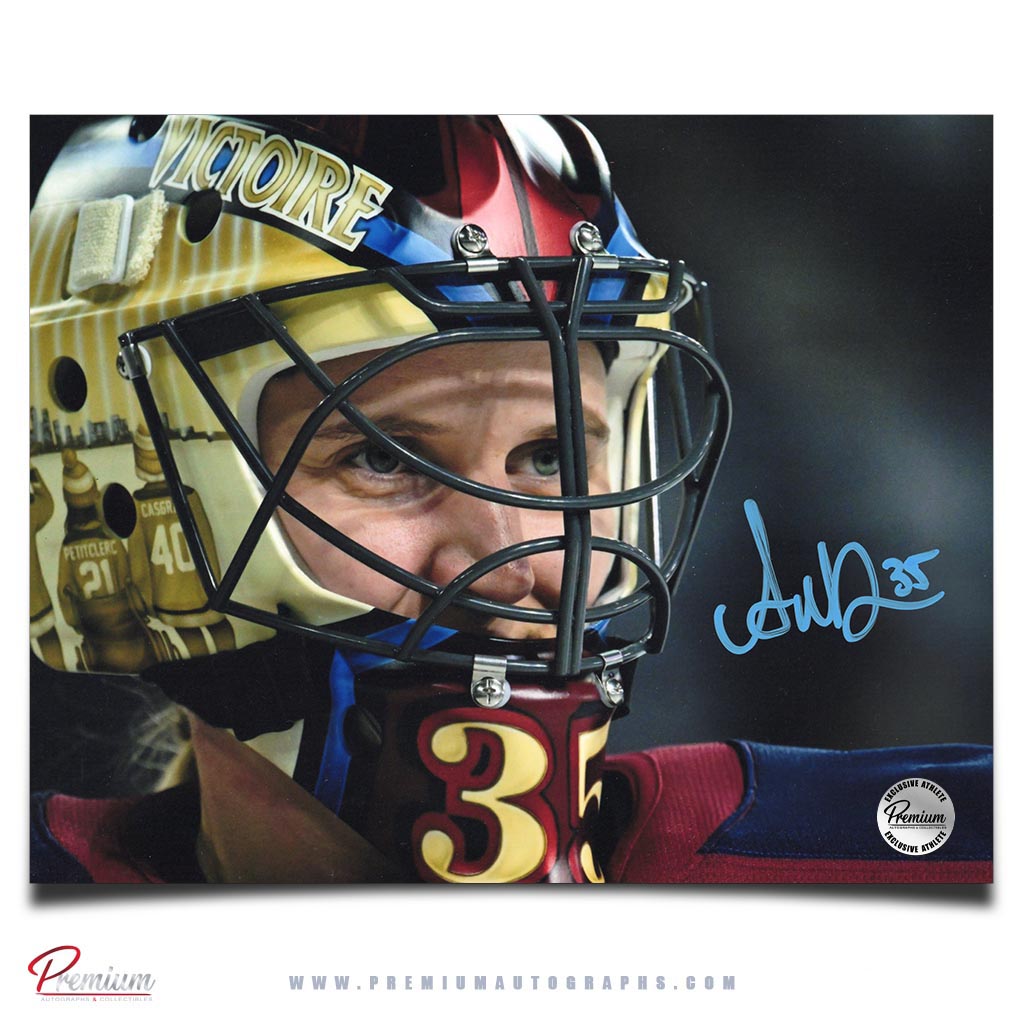 Ann-Renee Desbiens Montreal Victoire PWHL Signed 8x10 Photograph Closeup