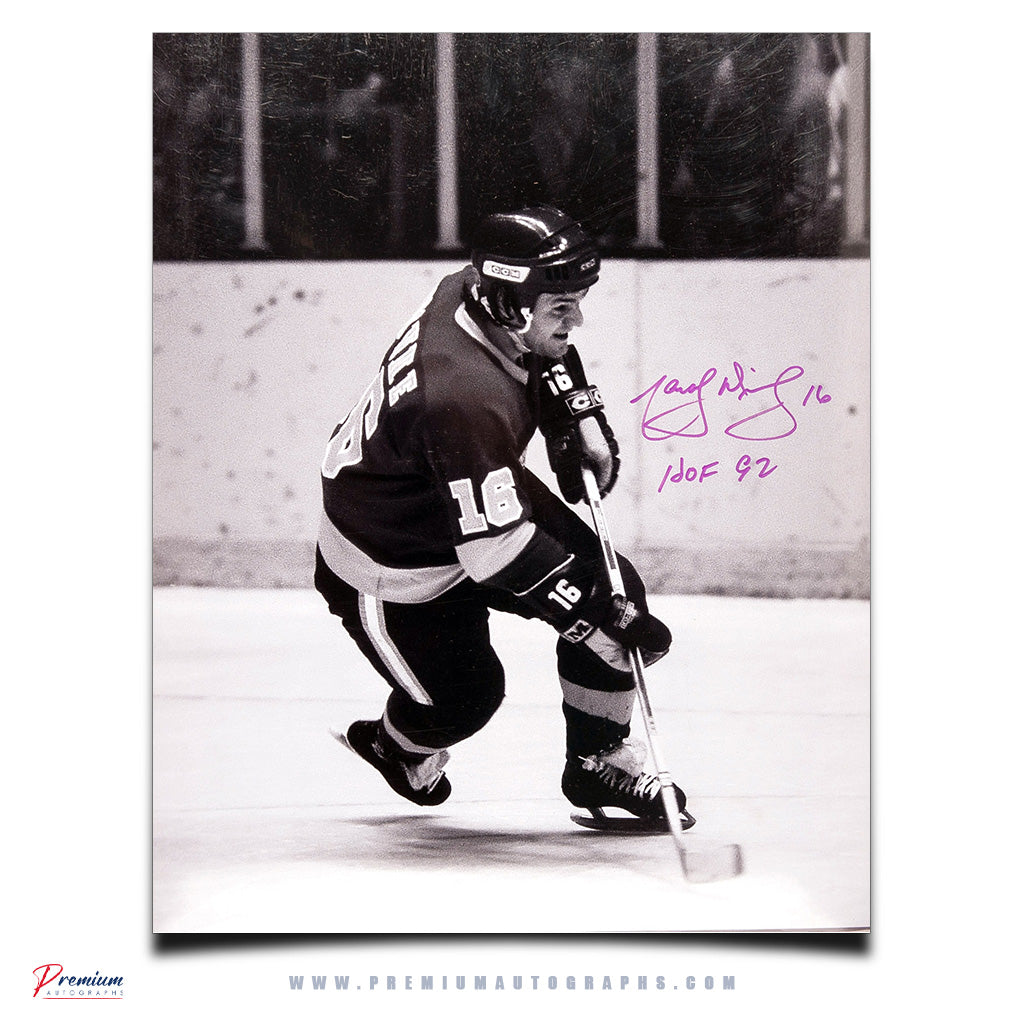Marcel Dionne Los Angeles Kings Signed 16x20 Photograph On the Rush w/ HOF 92 Inscription