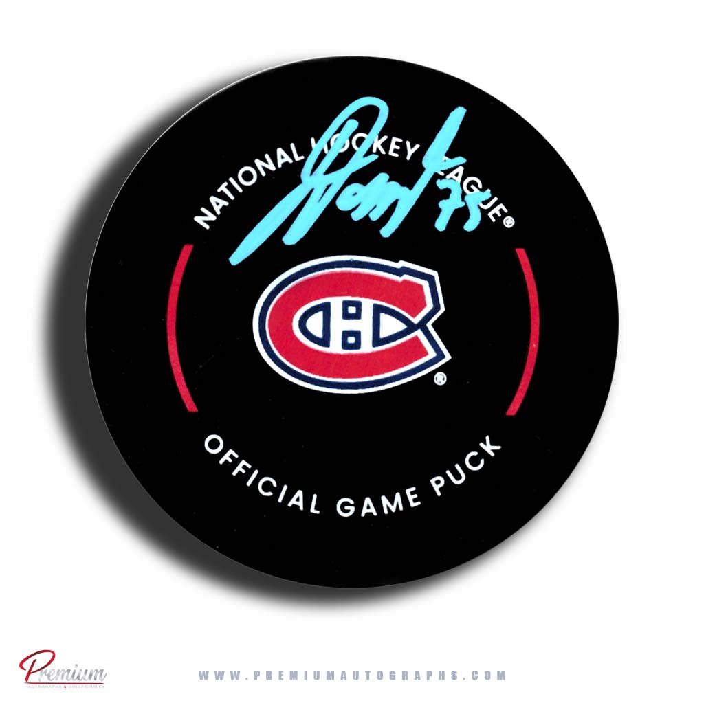 Jakub Dobes Montreal Canadiens Autographed Offical Game Puck