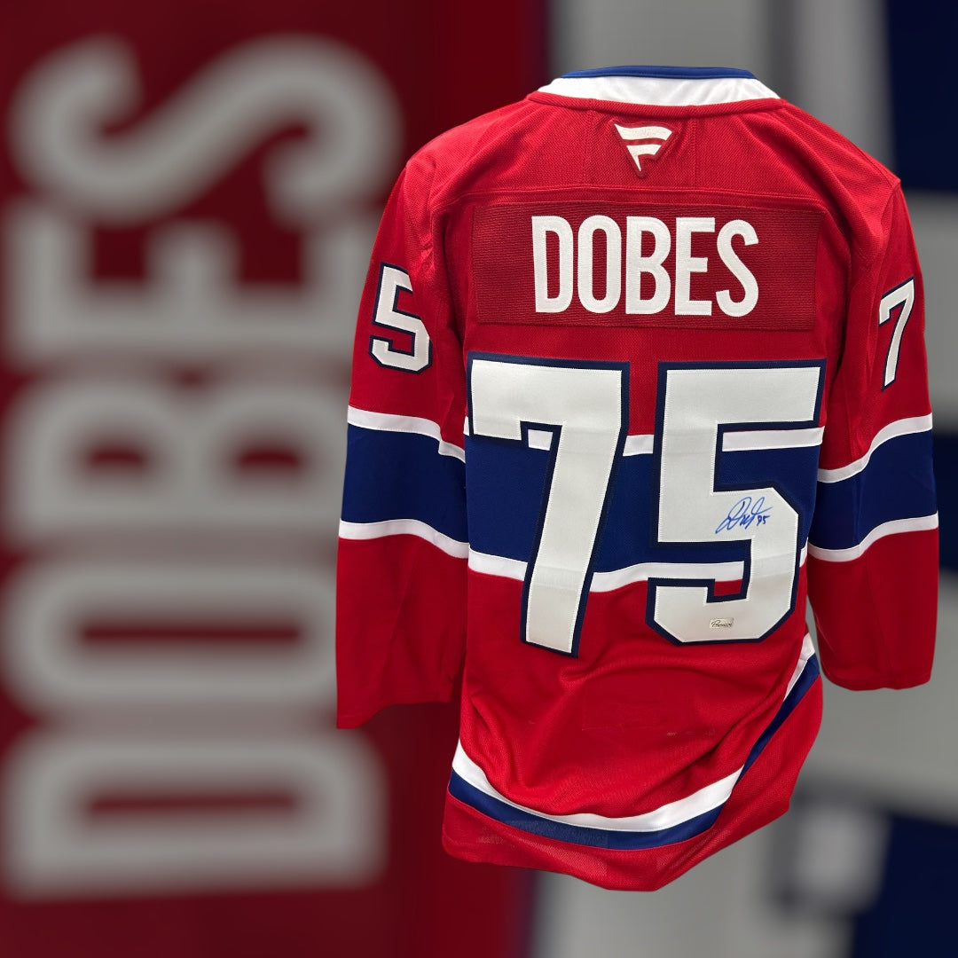 Jakub Dobes Montreal Canadiens Fanatics Autographed Jersey