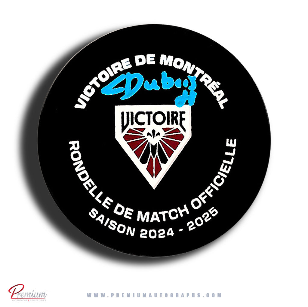 Catherine Dubois Montreal Victoire PWHL Autographed Official Game Puck