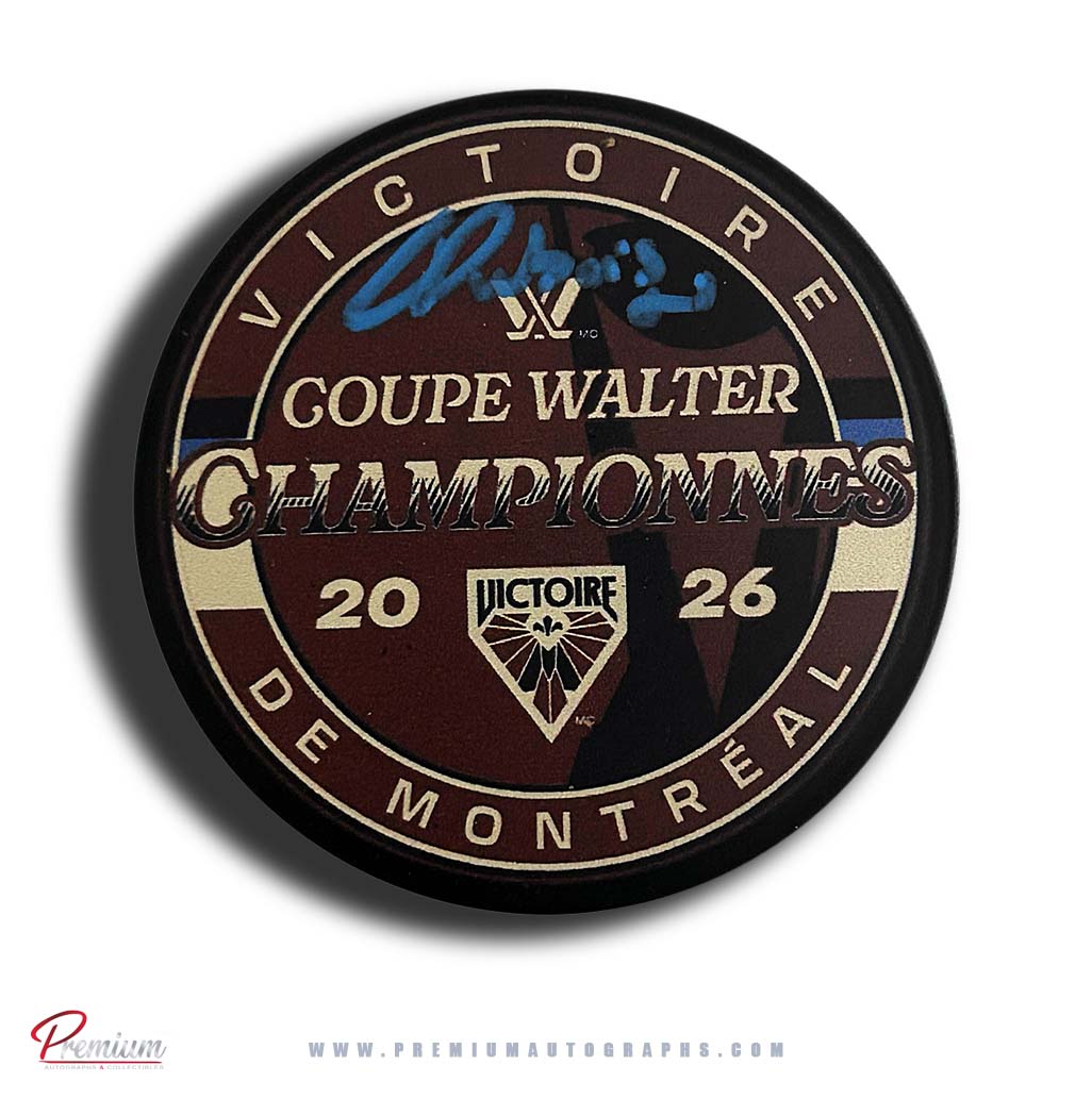 Catherine Dubois Autographed Montreal Victoire 2026 Walter Cup Champions Puck