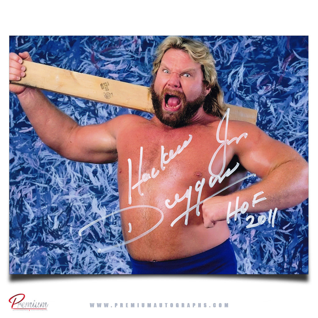 Hacksaw Jim Duggan WWE Wrestling Autographed 8x10 Photograph 2x4!!! w/ HOF 2011 Inscription