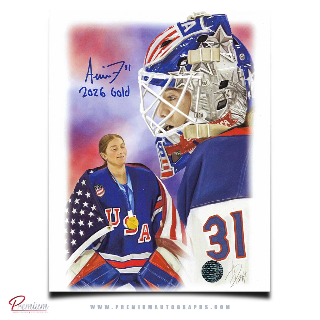 Aerin Frankel Team USA Autographed 8x10 Alex Douglas Print w/ 2026 Gold Inscription