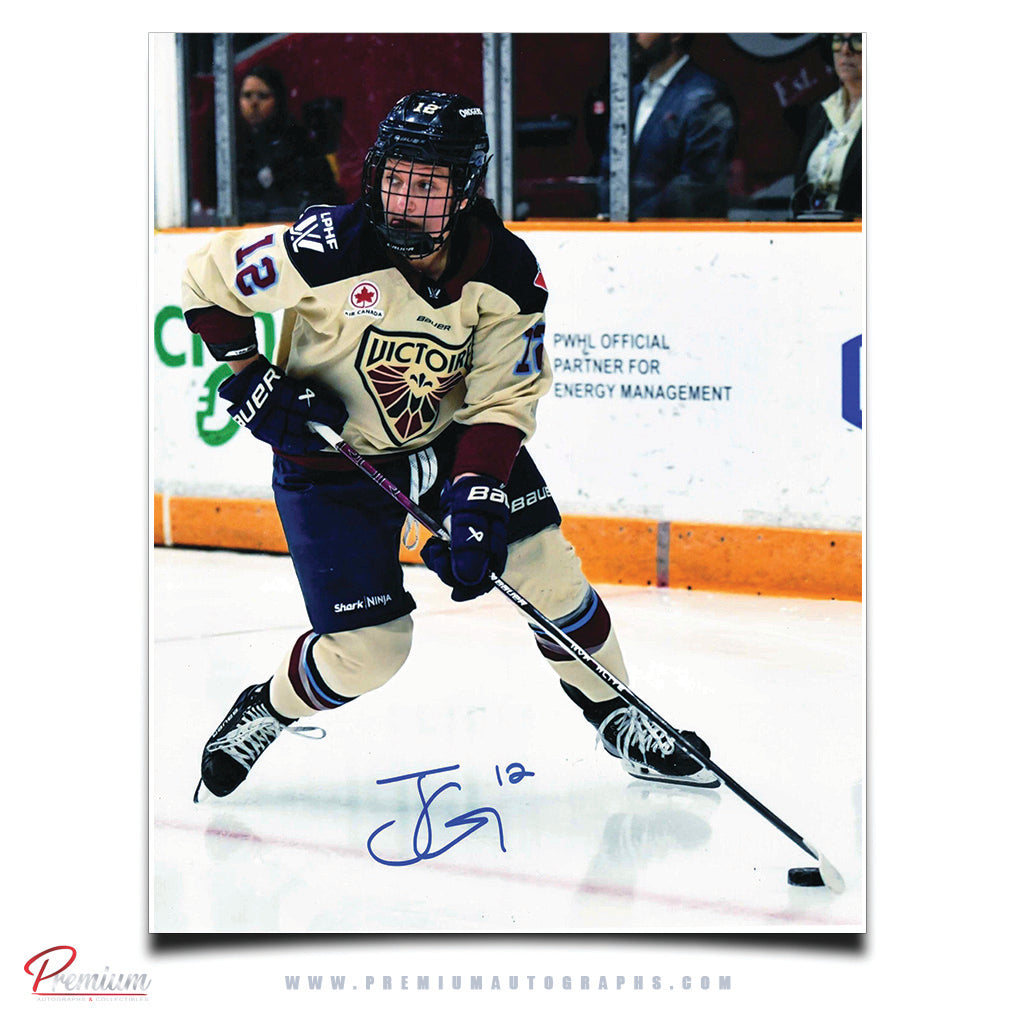 Jennifer Gardiner Montreal Victoire PWHL Autographed 8x10 Photograph with the Puck