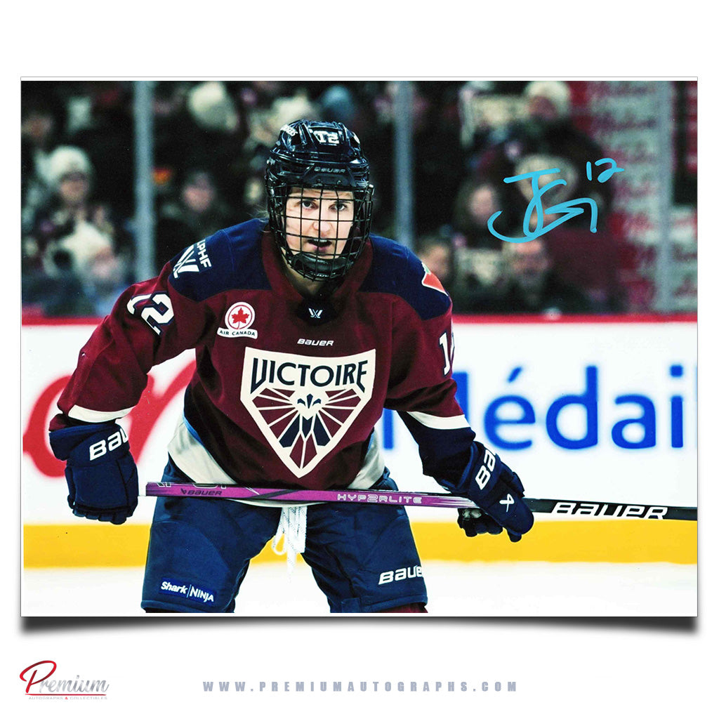 Jennifer Gardiner Montreal Victoire PWHL Autographed 8x10 Photograph Faceoff