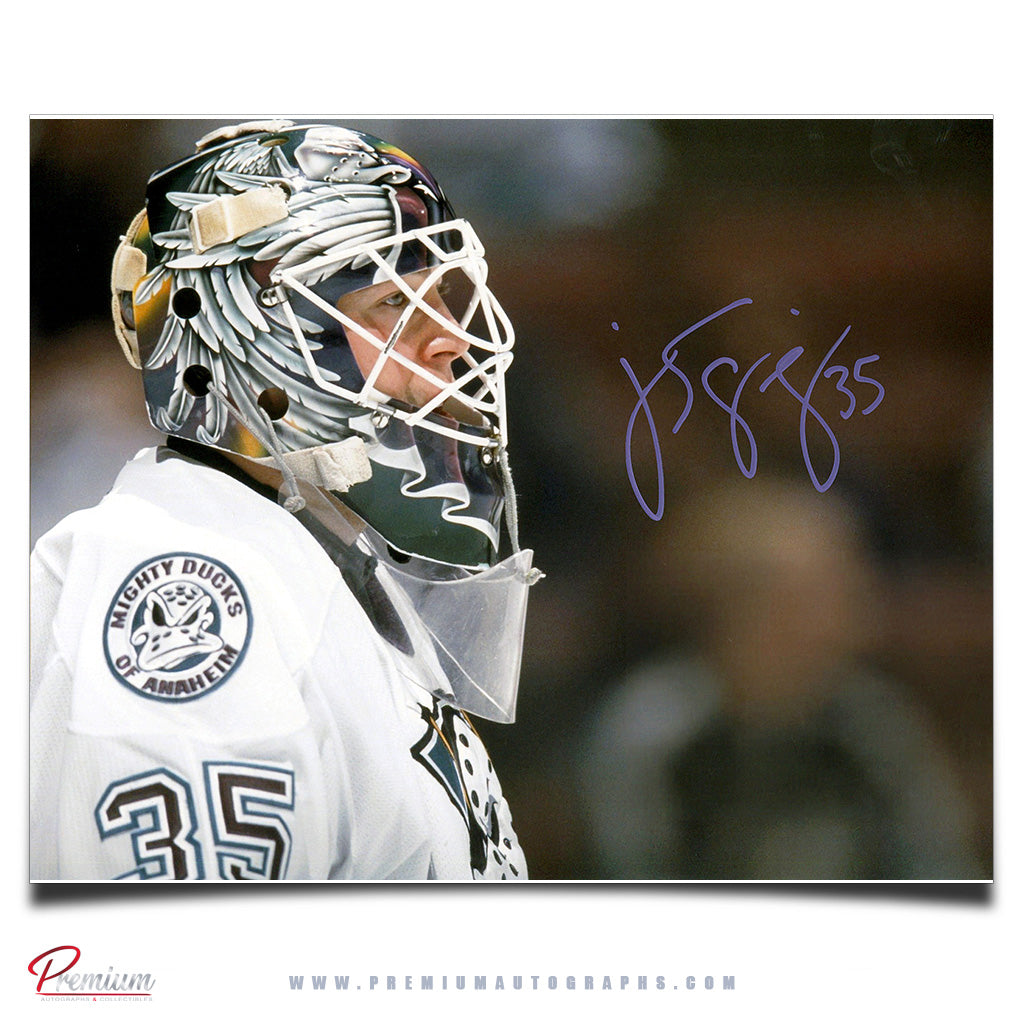 Jean-Sebastien Giguere AnaheimDucks Signed 8x10 Photograph Close Up
