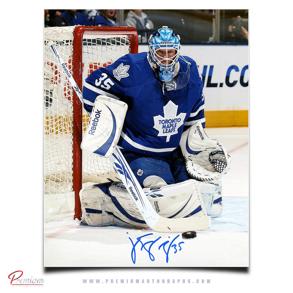 Jean-Sebastien Giguere Hartford Whalers Signed 8x10 Photograph Pregame Save