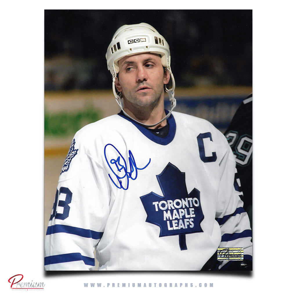Doug Gilmour Toronto Maple Leafs Autographed 8x10 Photograph Close Up