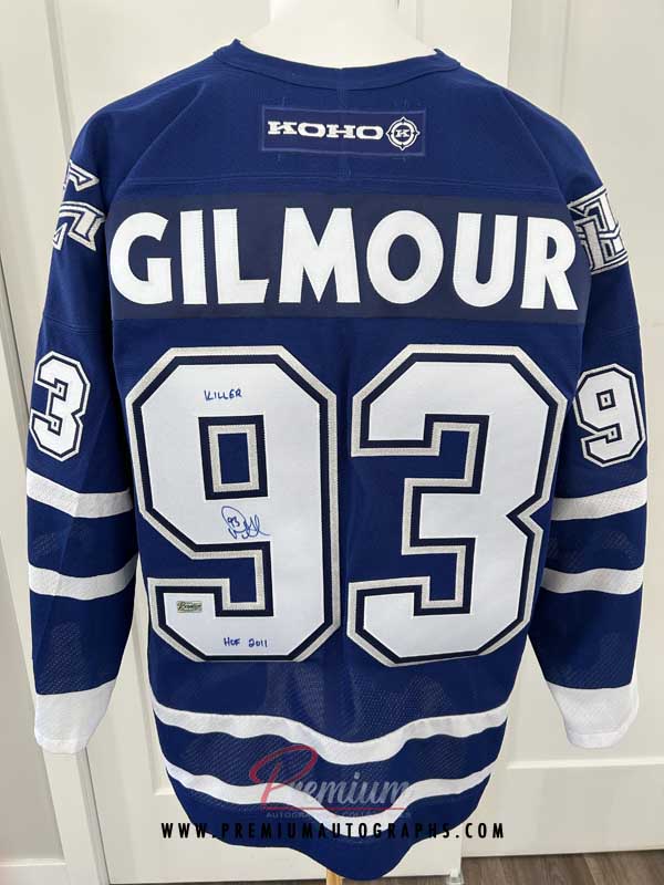 Doug Gilmour Toronto Maple Leafs KOHO Autographed Jersey w/ Killer & HOF 2011