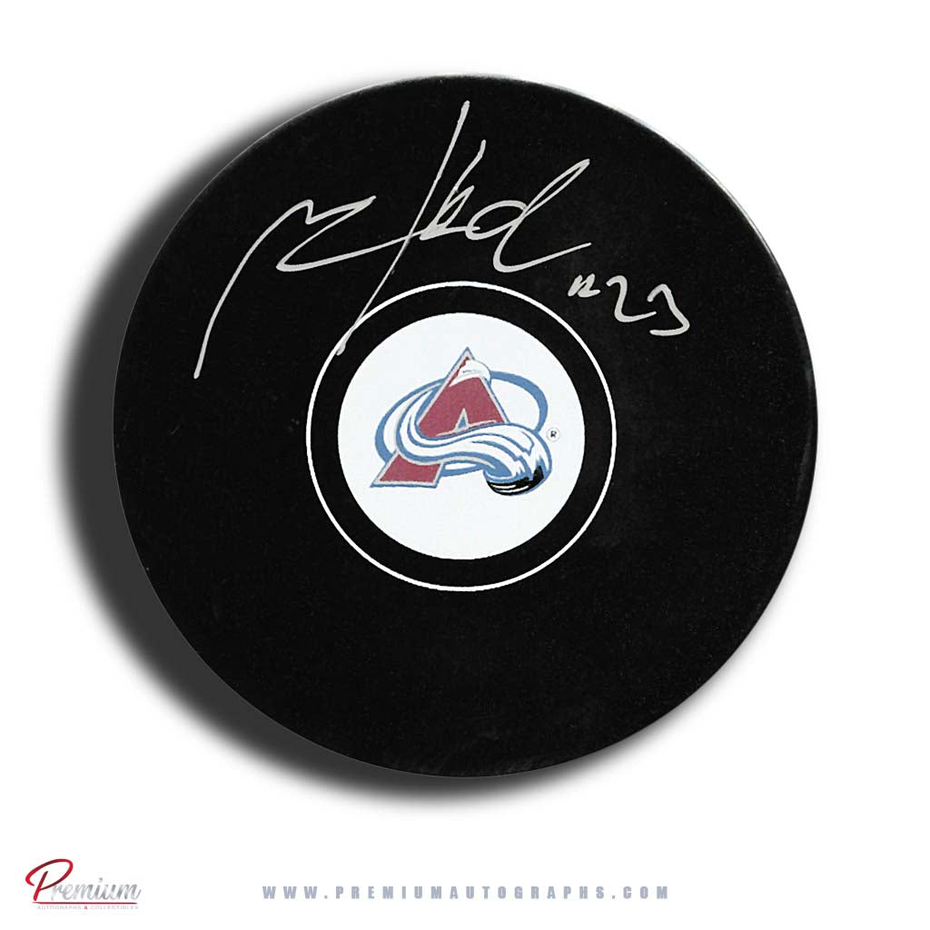 Milan Hejduk Colorado Avalanche Autographed Puck