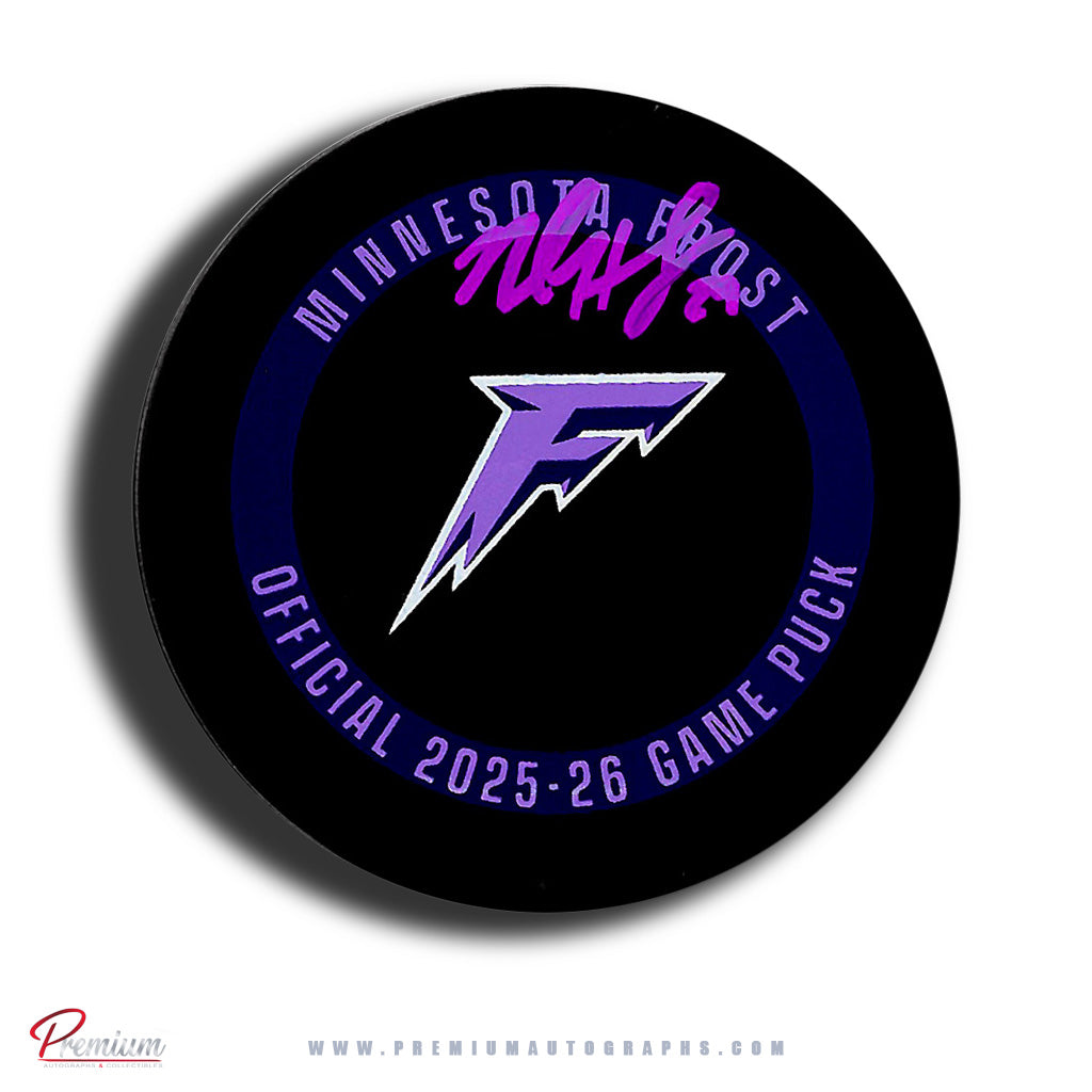 Nicole Hensley Minnesota Frost PWHL Autographed Official 2025-26 Game puck