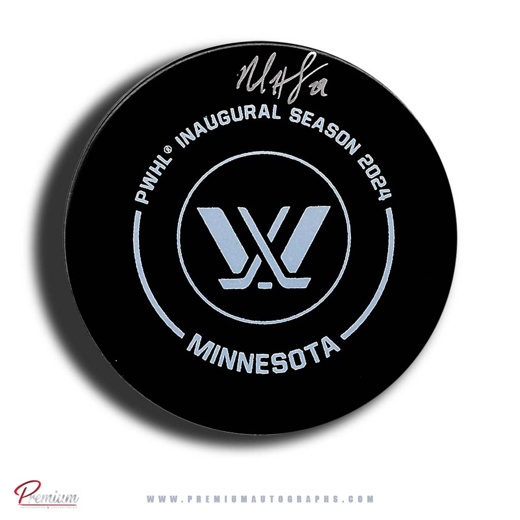 Nicole Hensley Minnesota PWHL Autographed Official 2024 Game puck