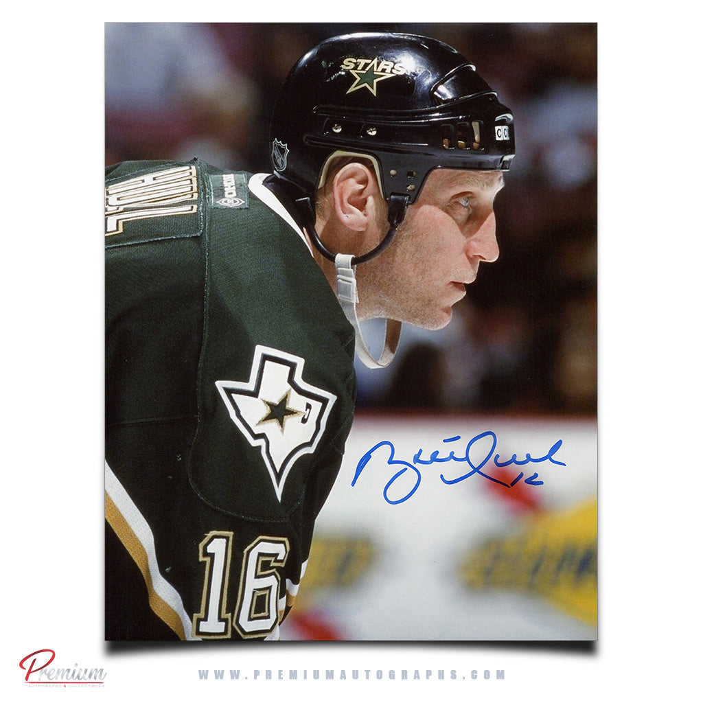 Brett Hull Dallas Stars Signed 8x10 Photograph Close Up