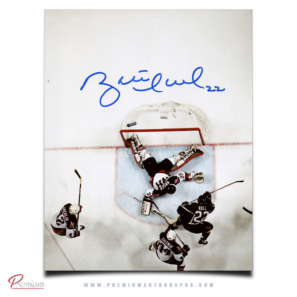 Brett Hull Dallas Stars Signed 8x10 Photograph OT Goal Vs. Sabres