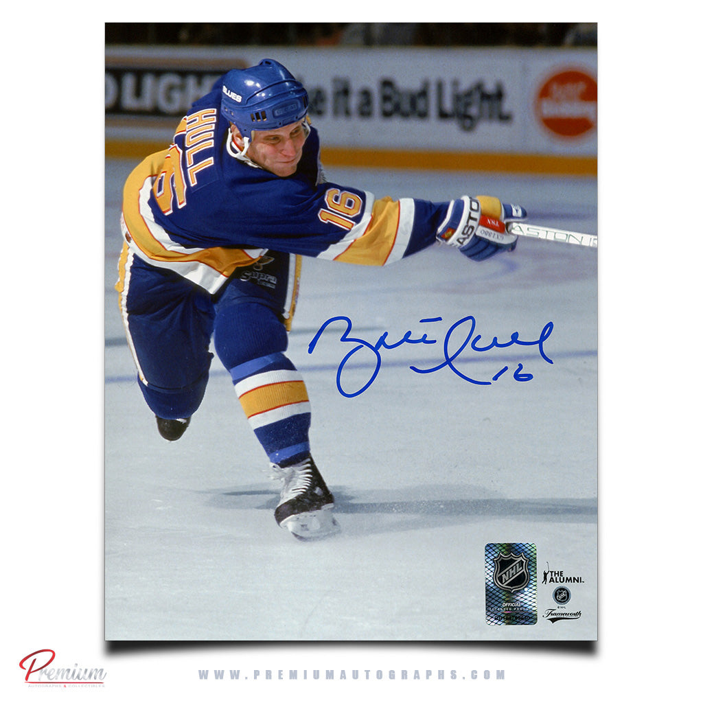 Brett Hull St-Louis Blues Signed 8x10 Photograph Big Shot!