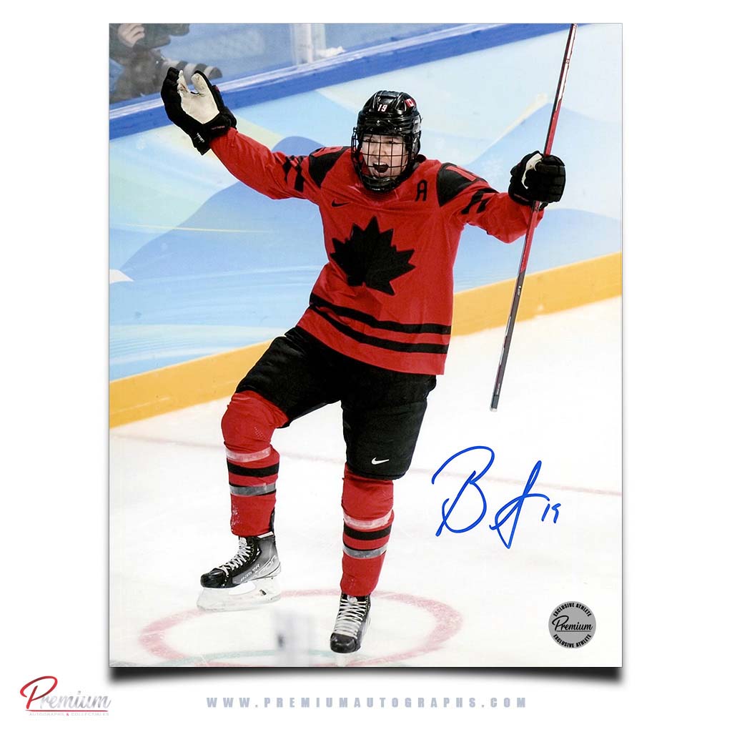 Brianne Jenner Team Canada Signed 8x10 Photograph Goal Celebration