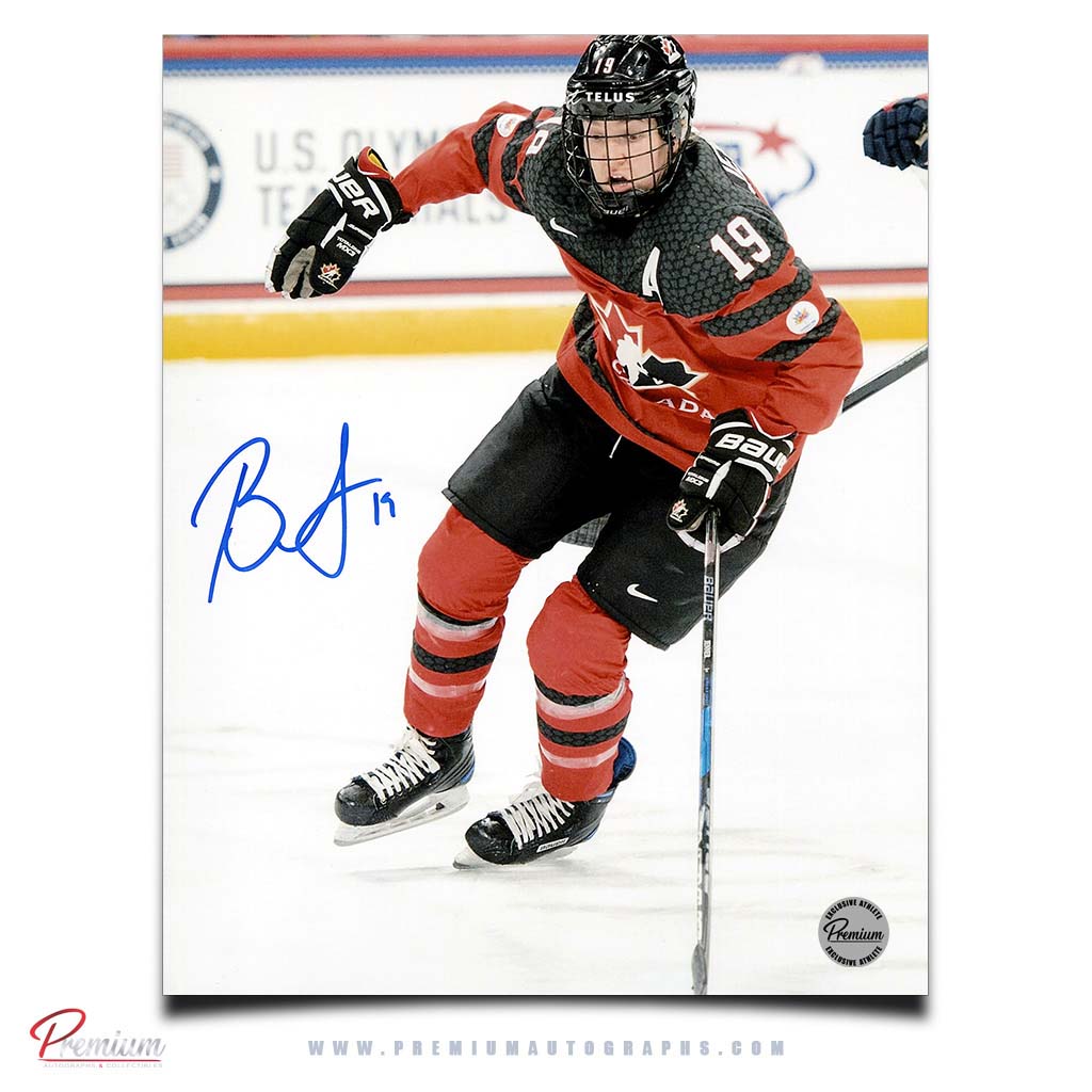 Brianne Jenner Team Canada Signed 8x10 Photograph on the Attack