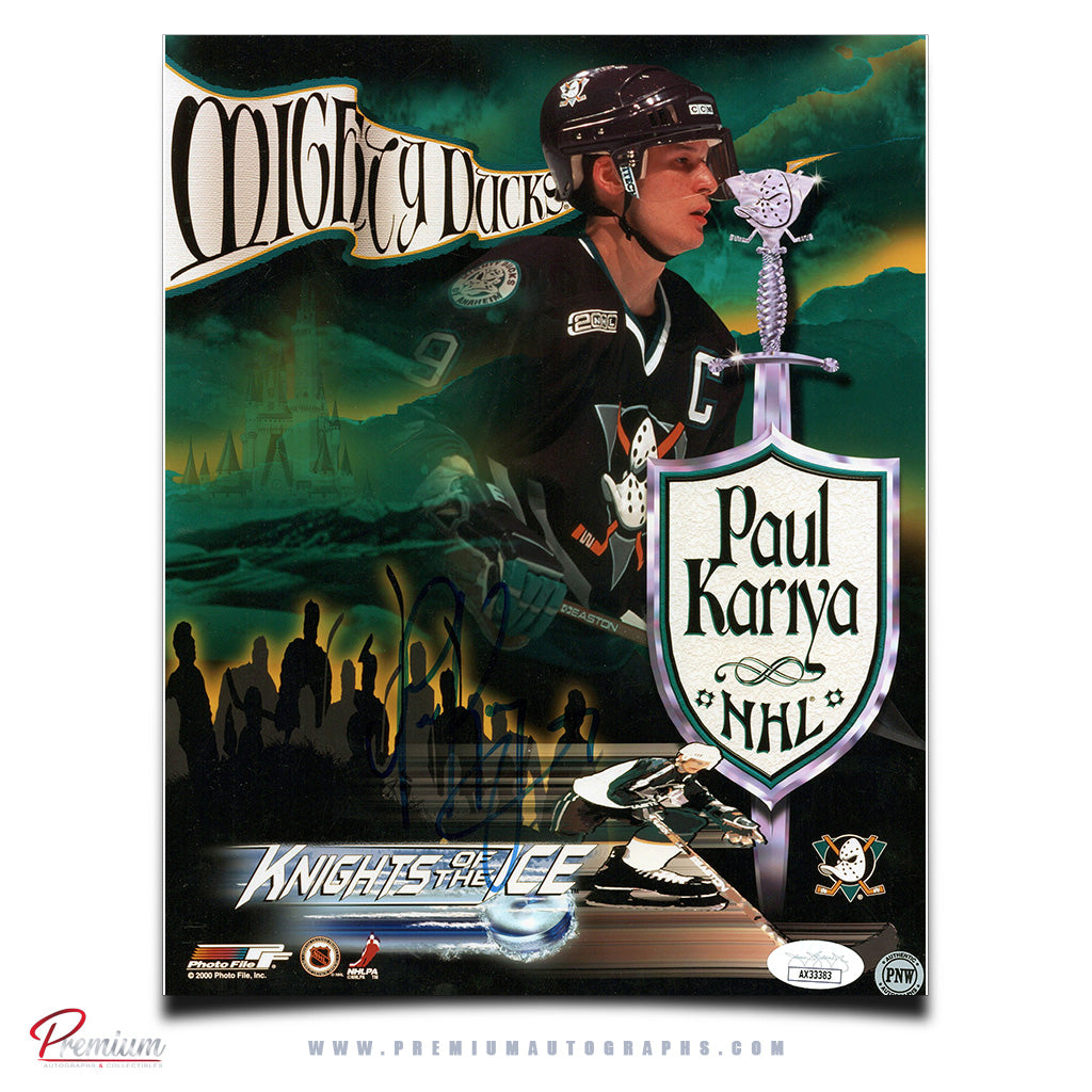 Paul Kariya Anaheim Mighty Ducks Autographed 8x10 Photograph Collage