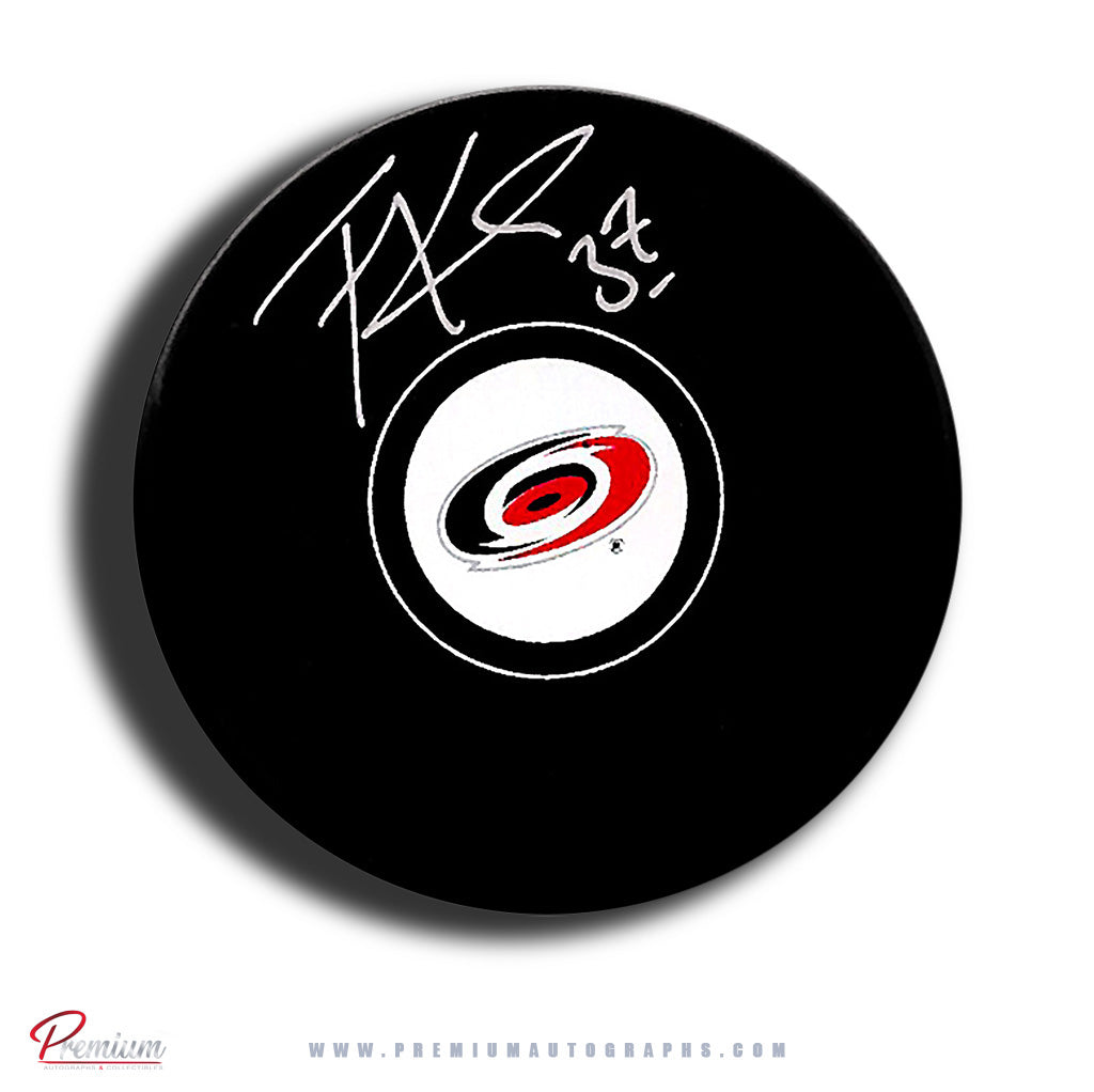 Trevor Kidd Carolina Hurricanes Autographed Puck