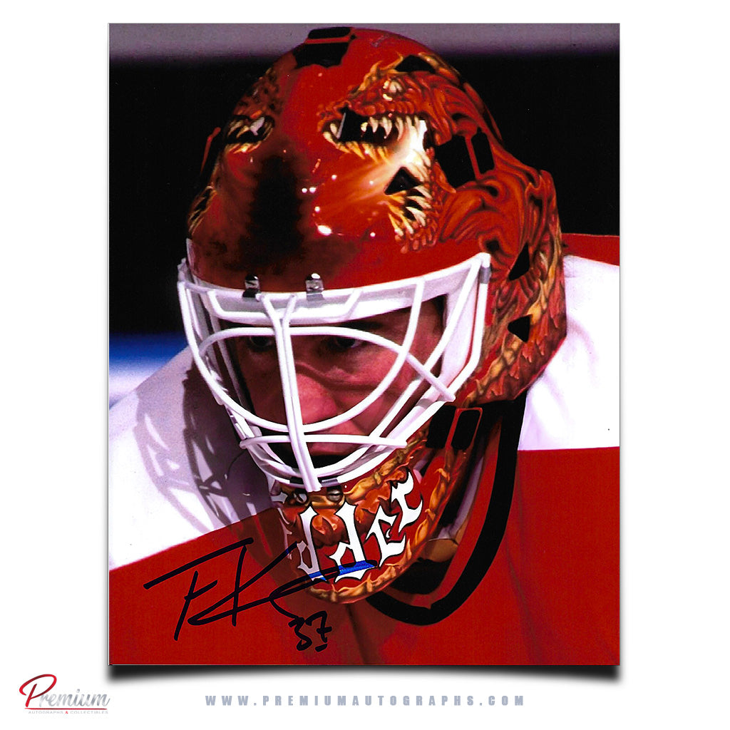 Trevor Kidd Calgary Flames Autographed 8x10 Photograph Closeup Mask (1)
