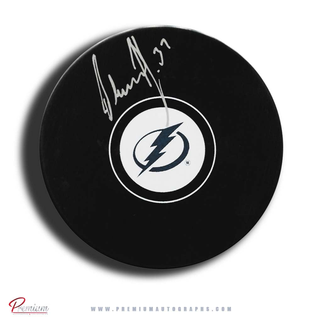 Olaf Kolzig Tampa Bay Lightning Autographed Puck